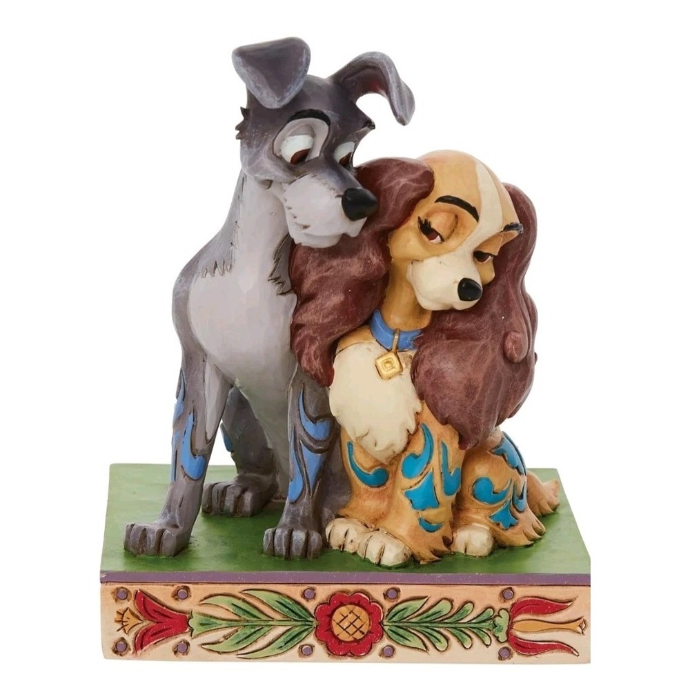 Jim Shore Disney LADY AND THE TRAMP LOVE 2022 Sculpture Figurine New in Box‎